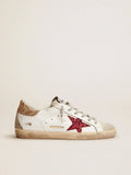 Sneakers Super-Star con stella glitter colorata e talloncino (Prezzo affare)