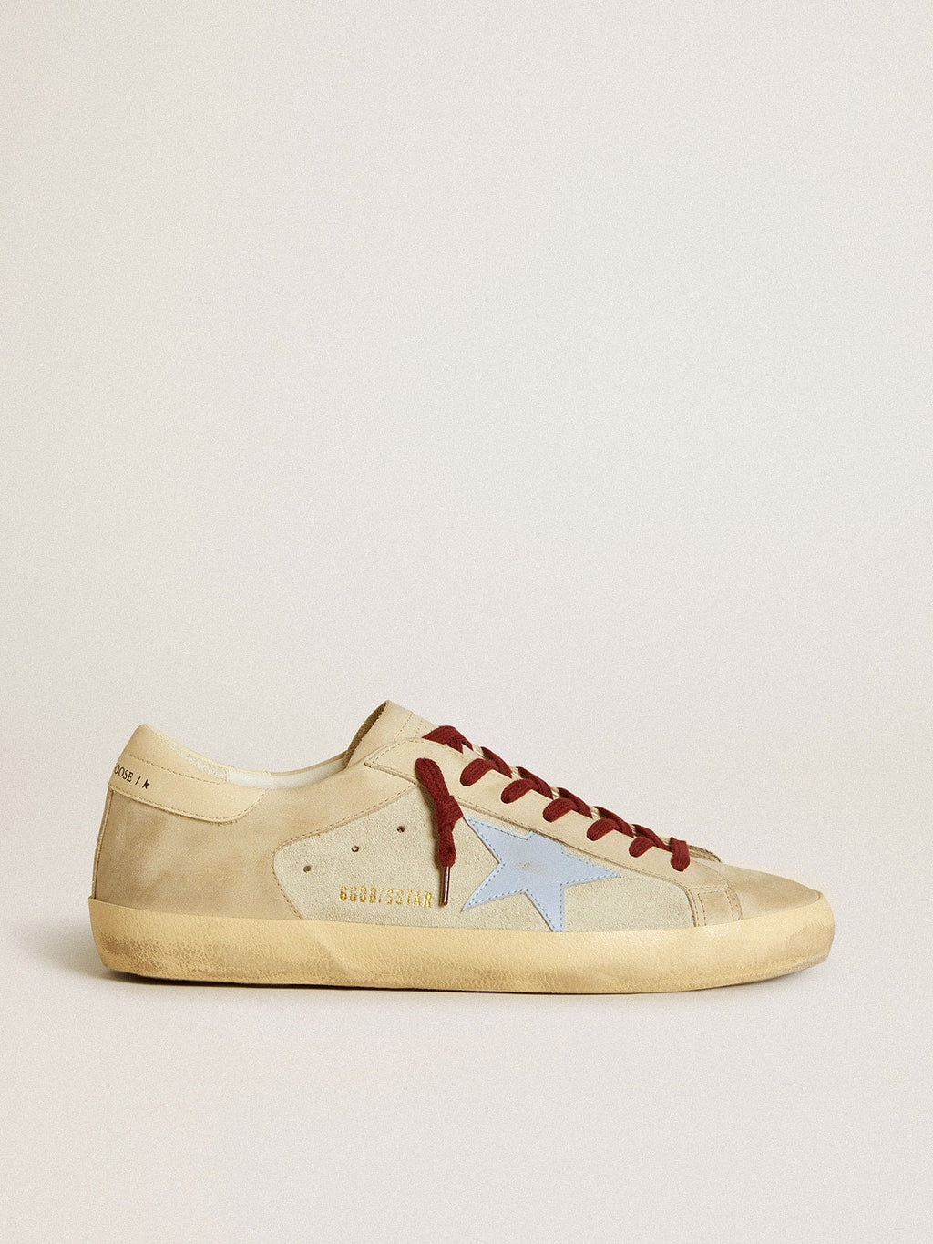 Super-Star in suede e nabuk con stella e talloncino in pelle