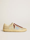 Super-Star in suede e nabuk con stella e talloncino in pelle