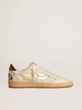 Ball Star with silver leather star and green leather heel tab