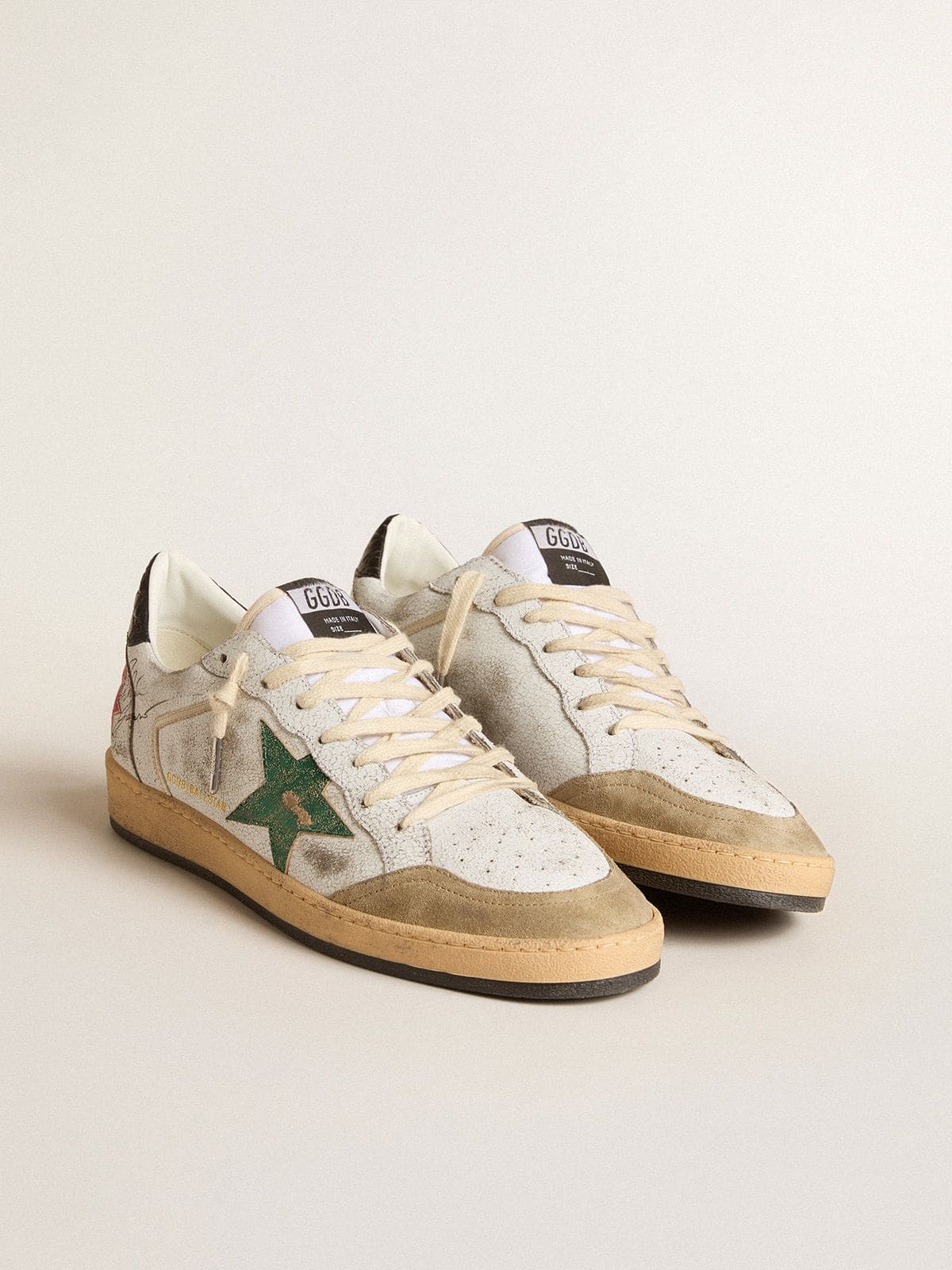 Men's Ball Star LTD with metallic leather star and gray leather heel tab