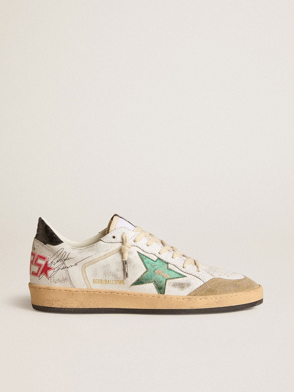 Men's Ball Star LTD with metallic leather star and gray leather heel tab