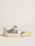 Men's Super-Star LAB with white star and Swarovski glitter upper