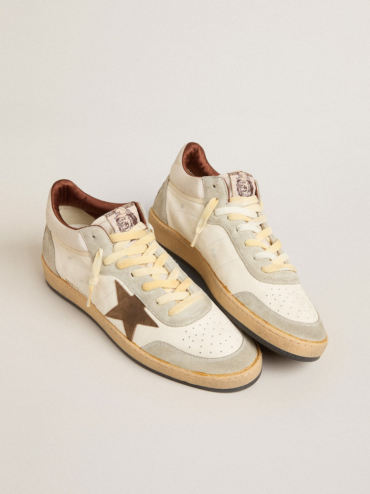 Ball Star LTD in nappa and nylon with suede star and inserts