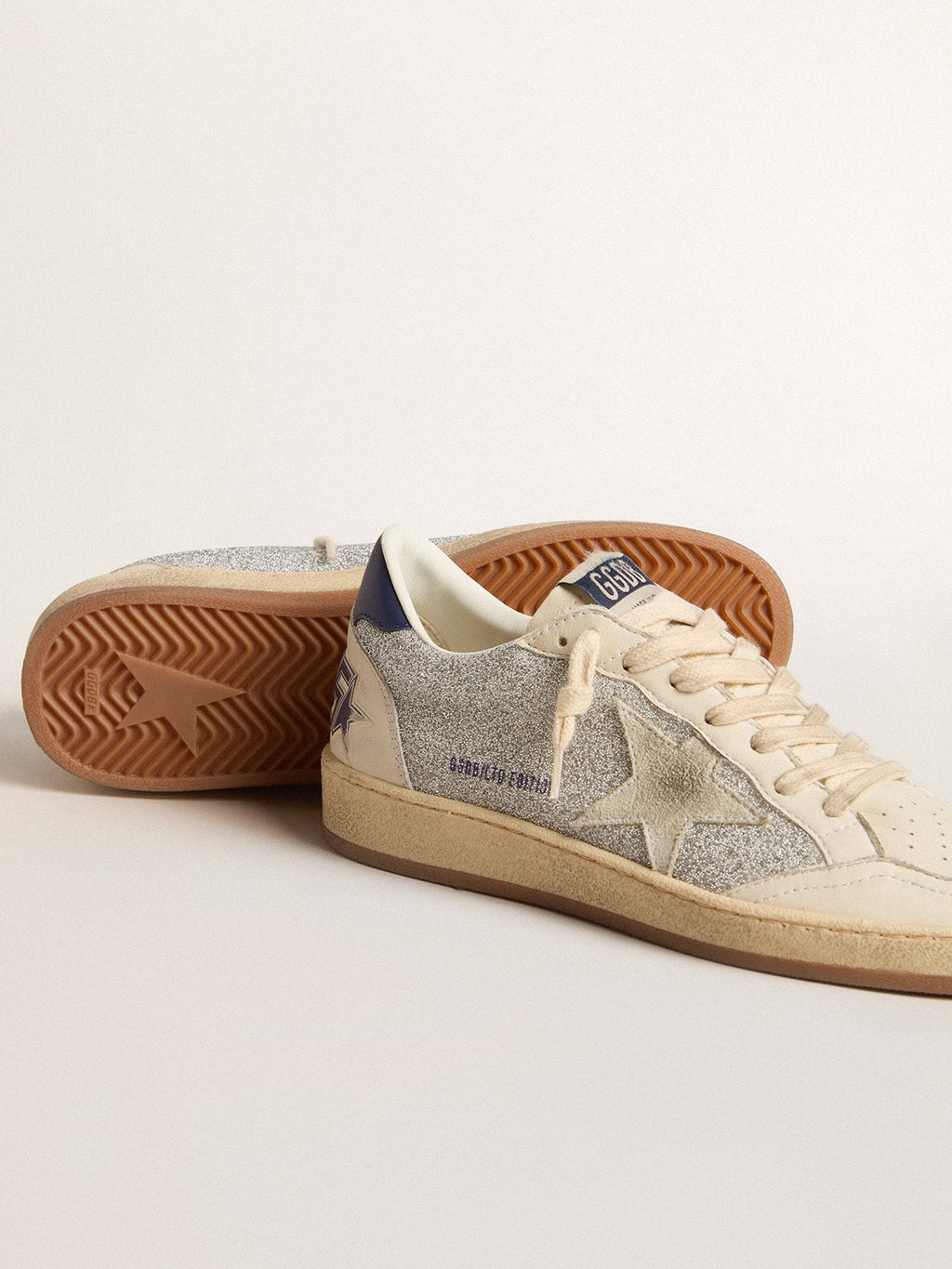 Women's Ball Star LTD in Swarovski crystals and leather with white suede star