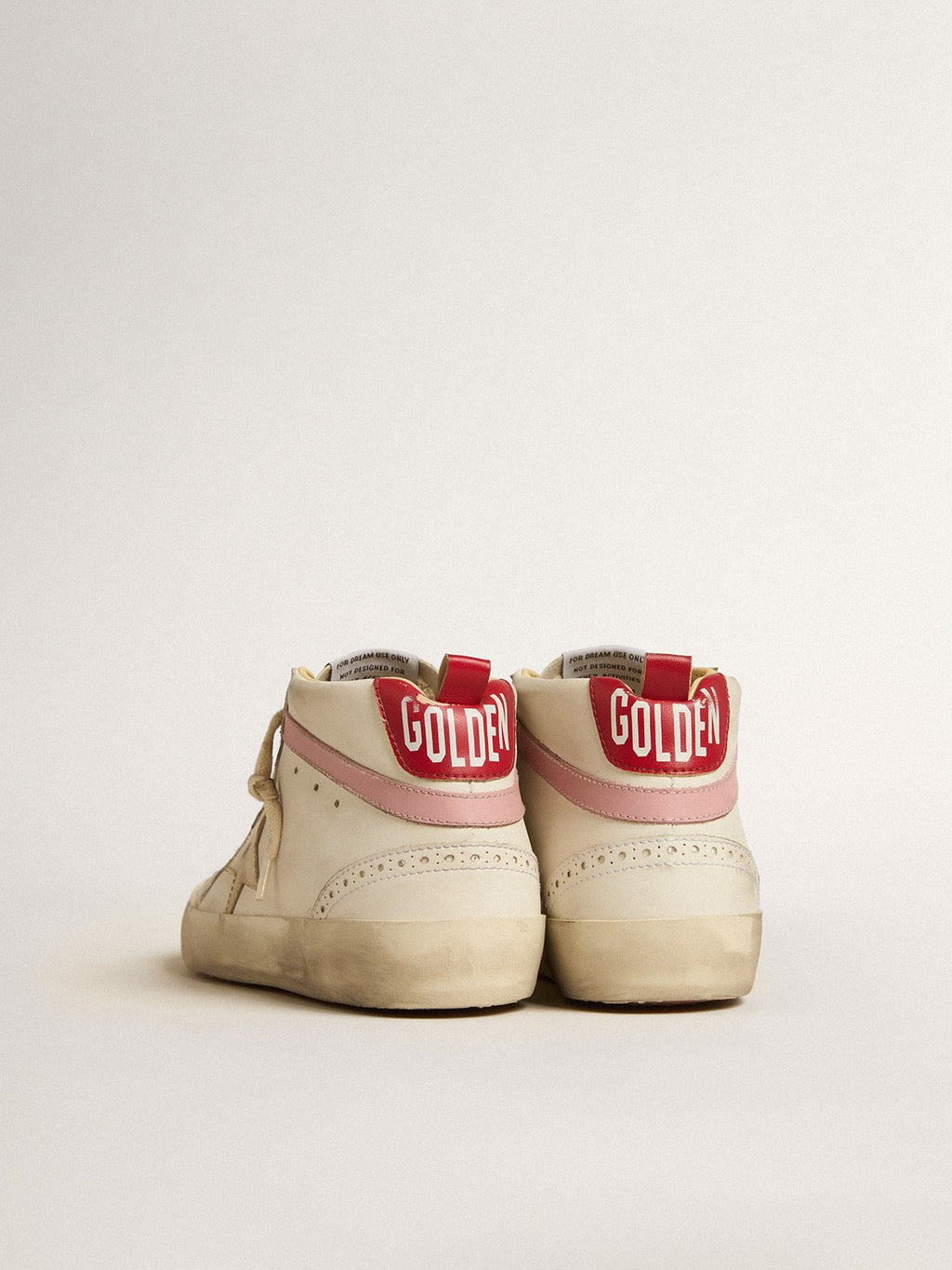 Mid Star LTD a base biologica con stella in pelle dorata e flash rosa