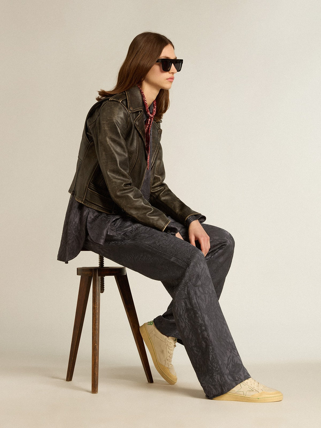Ball Star LTD con stella in tela color vaniglia e linguetta sul tallone in pelle