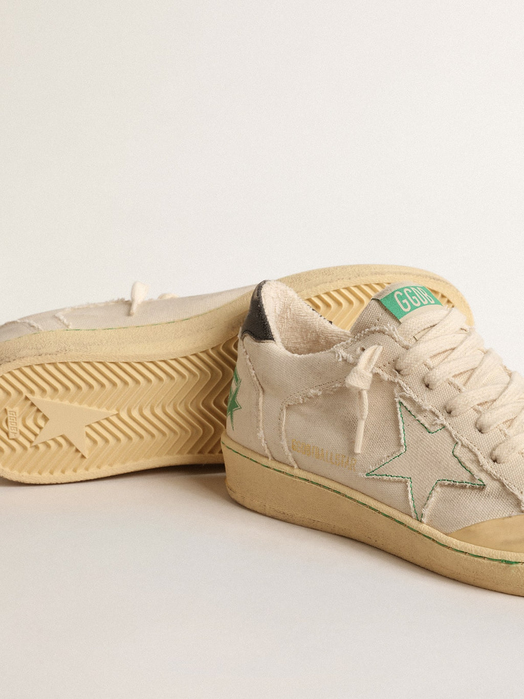 Ball Star LTD con stella in tela color vaniglia e linguetta sul tallone in pelle